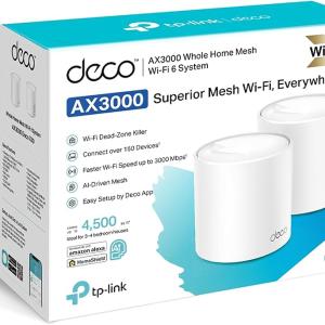 DECO X50 (2-PACK) - Whole Mesh Wifi 6 System AX3000 2-Pack