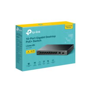 LS1210GP - Switch 10 Port Gigabit with 8-Port PoE+